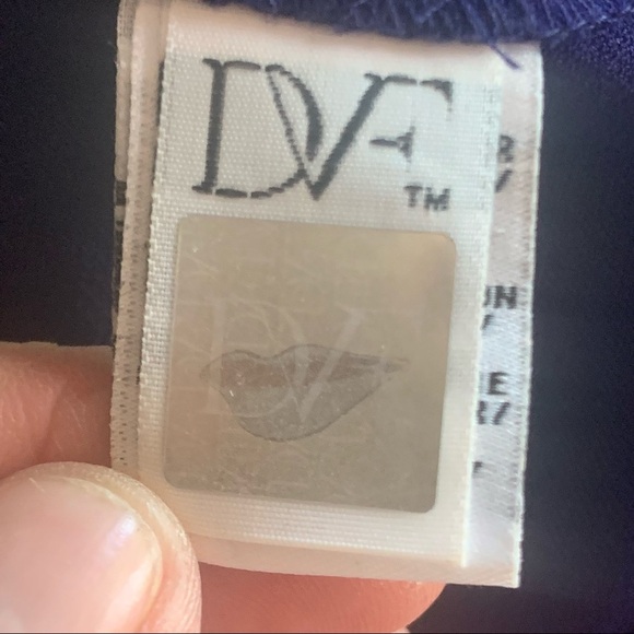 DIANE VON FURSTENBURG Halle Ponte Knit Purple Sleeveless Dress - Picture 14 of 16